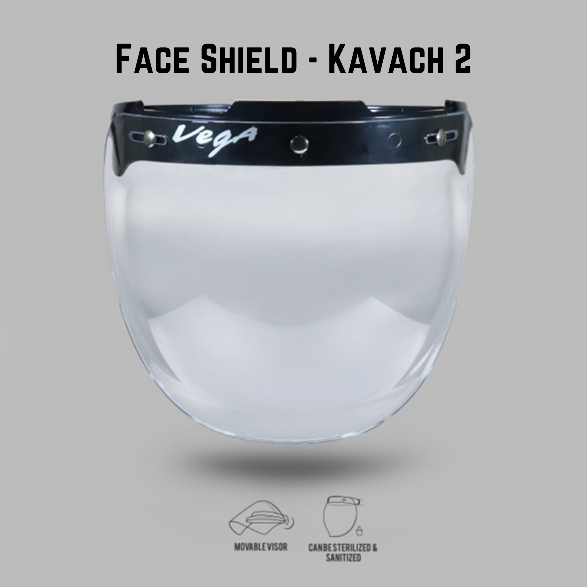 Vega Face Shield - Reusable Face Protector Shield