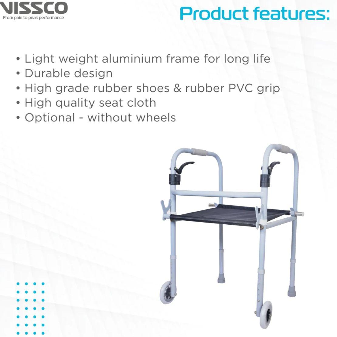 Vissco Dura Step Walker (Aluminium) with Seat - AeonCare