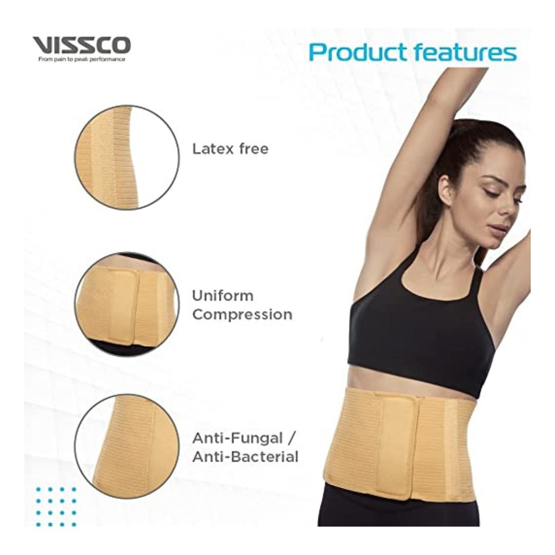 Buy Vissco Abdominal Belt for best price at Aeocare.in