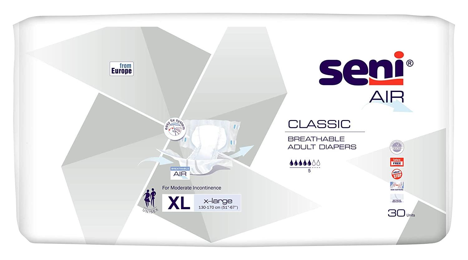 Seni Air Classic Adult Diaper Extra Large (XL) - AeonCare