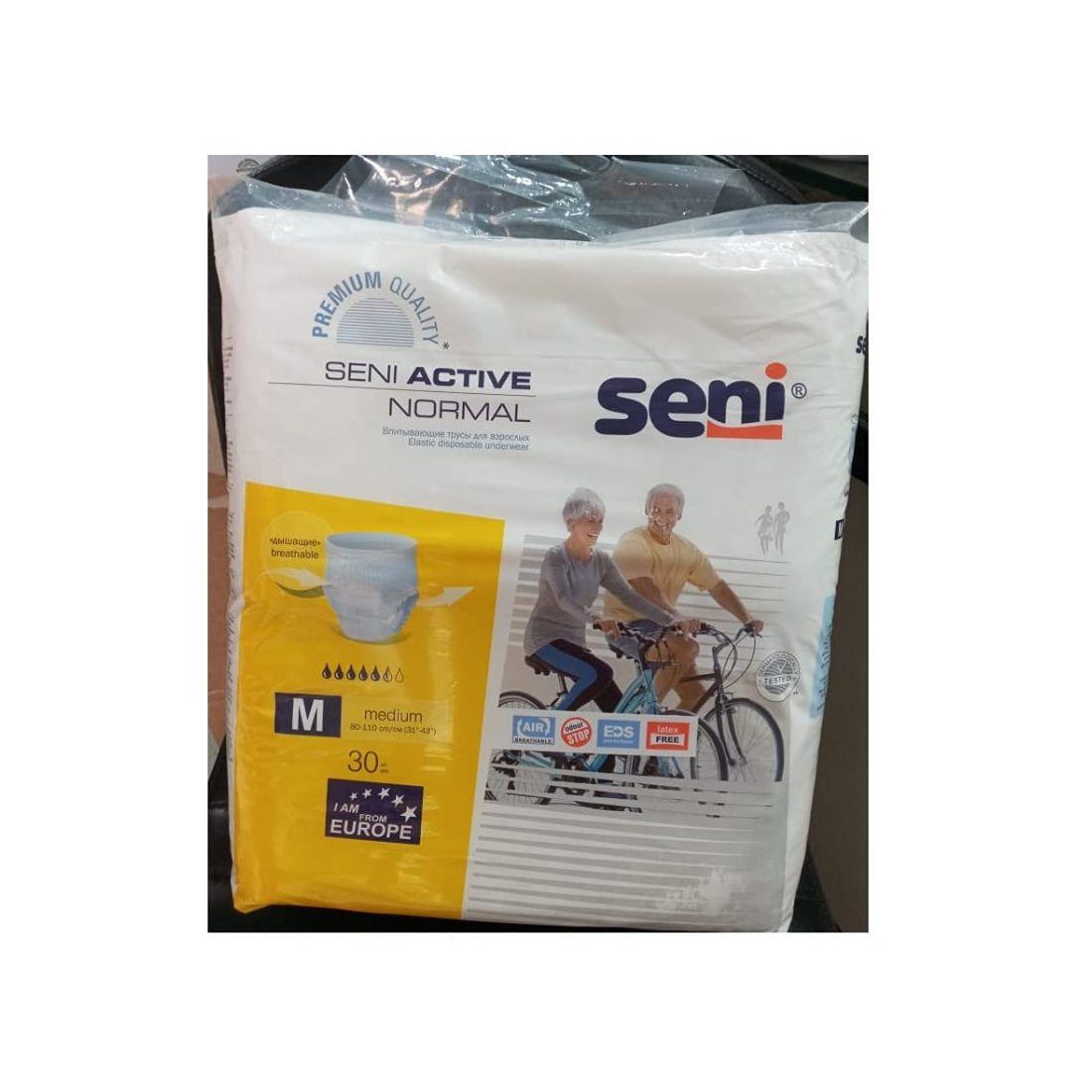Seni Active Normal Pullups Adult Diaper, M - AeonCare