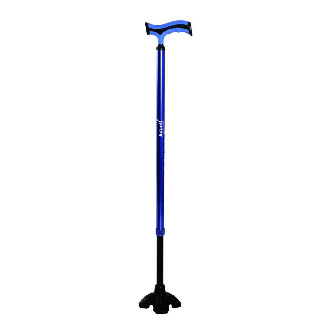 Vissco Avanti Plus T Shape Aluminium Stick With Big Shoe - AeonCare