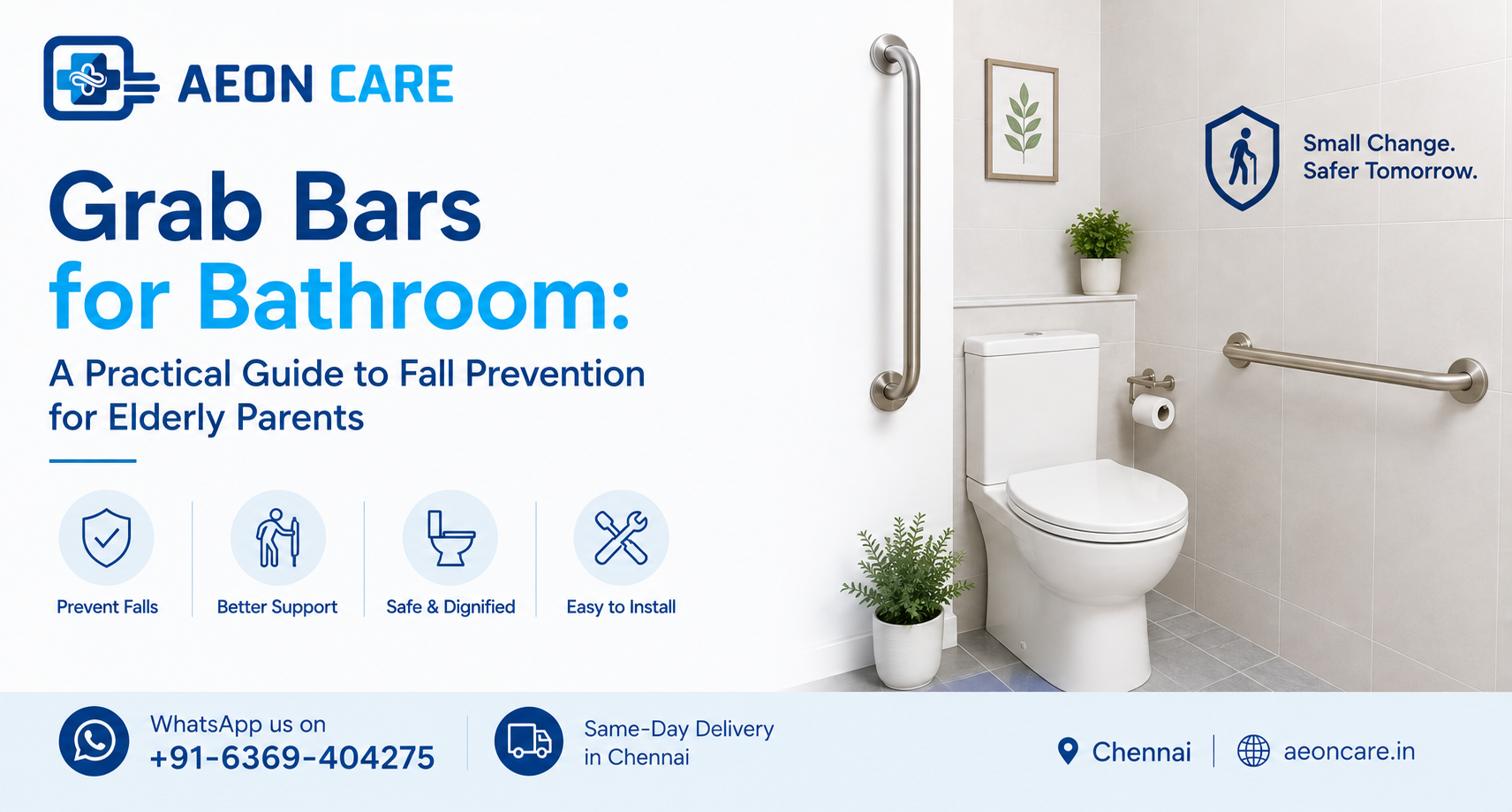 Grab Bars for Bathroom: A Practical Guide to Fall Prevention for Elderly Parents