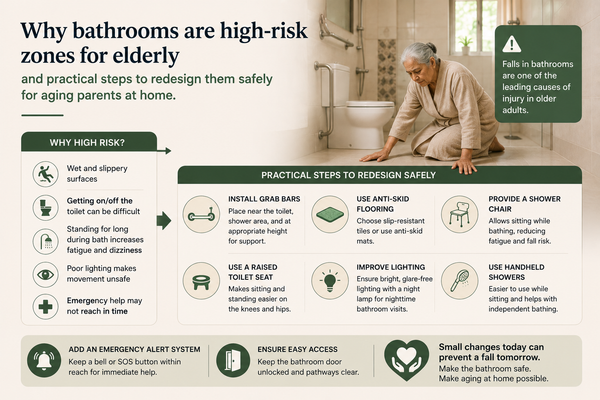 The Bathroom Becomes the Biggest Challenge - How to Redesign for Aging Bodies