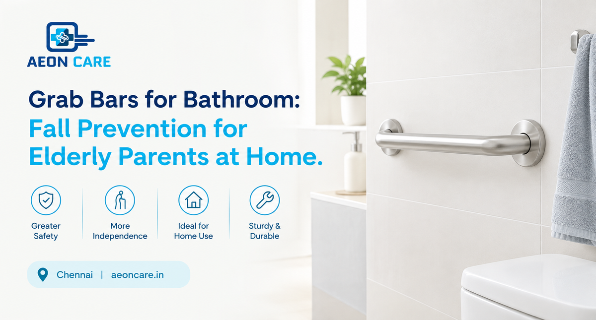 Grab Bars for Bathroom: Fall Prevention for Elderly Parents at Home