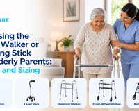 Choosing the Right Walker or Walking Stick for Elderly Parents: Types and Sizing