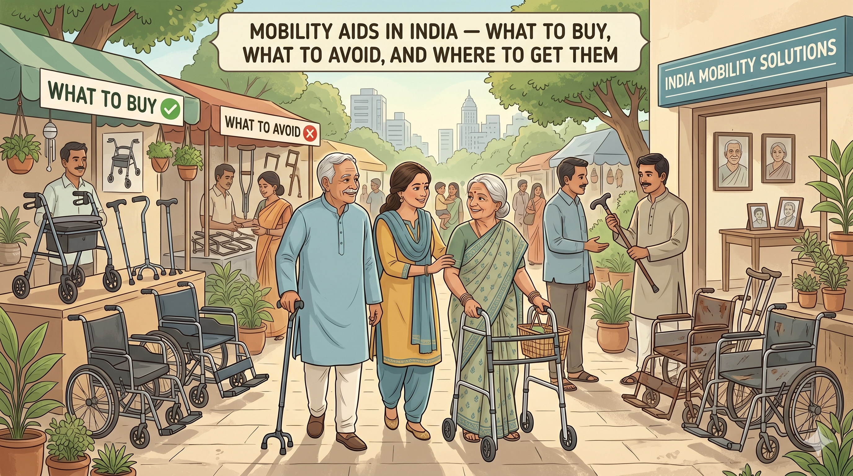Mobility Aids in India — What to Buy, What to Avoid, and Where to Get Them