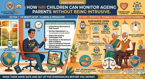 NRI Guide Series 4 -How NRI Children Can Monitor Ageing Parents Without Being Intrusive
