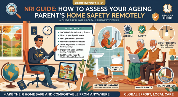 NRI Guide Series 1 : How to Assess Your Ageing Parent’s Home Safety Remotely