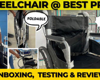 Foldable Wheelchair at Wholesale price in Porur Chennai | Foldable Wheelchair Review - How to Use Wheelchair - AeonCare