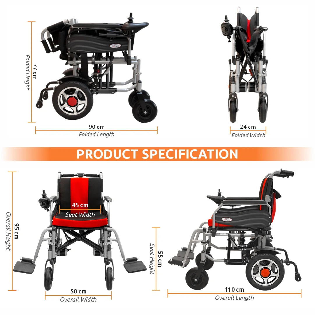 Power Wheelchair (Zip Lite) with Single Battery (Lead acid)