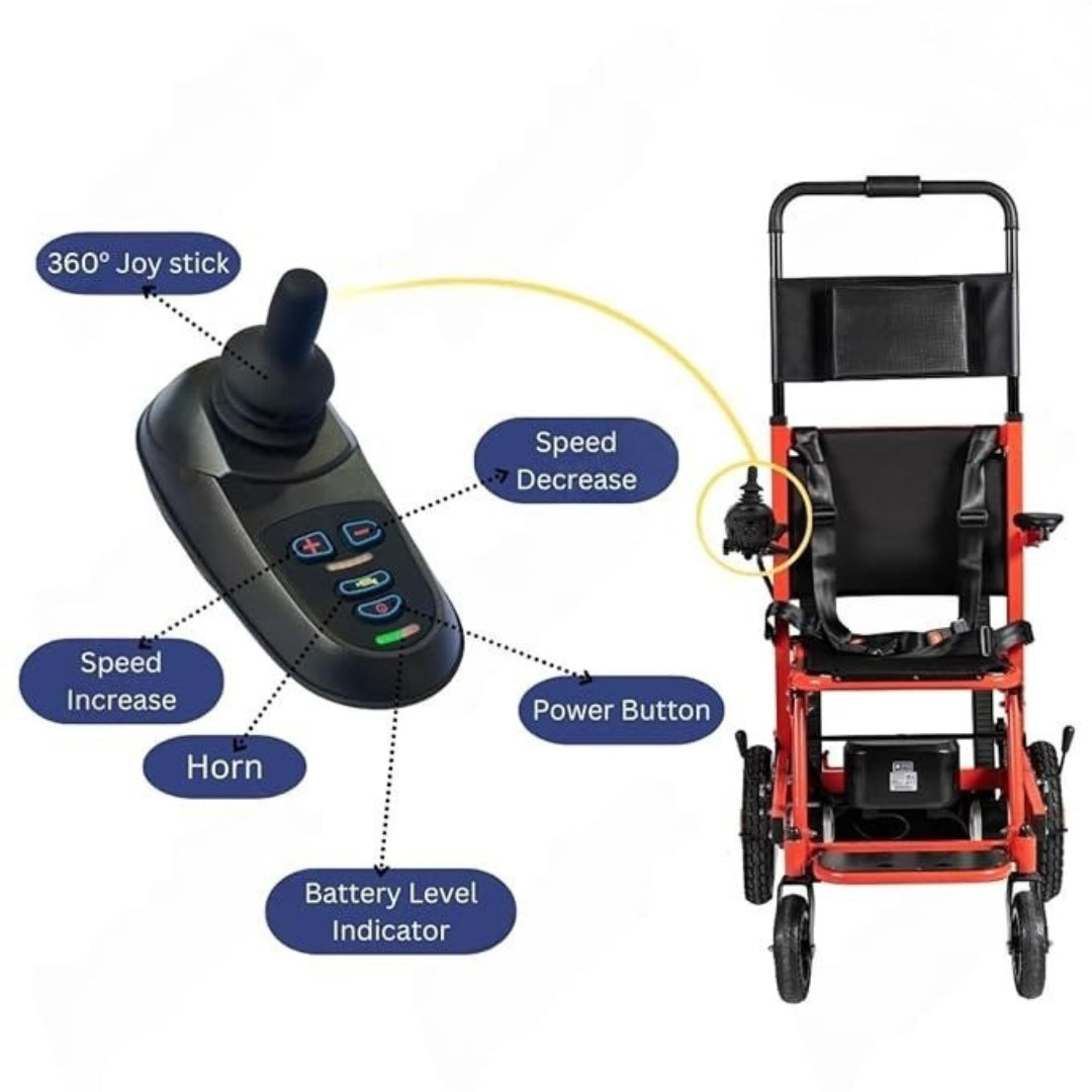 Stair Climbing Wheel Chair Electric With Joystick - Stair Case Climber