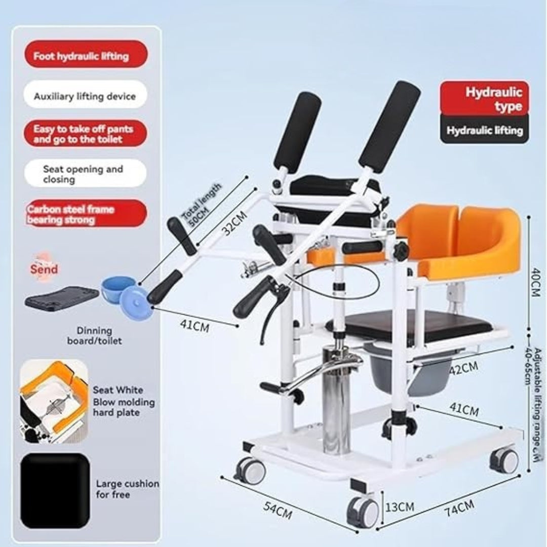 Multi purpose Lift and Transfer Wheelchair - Hydraulic