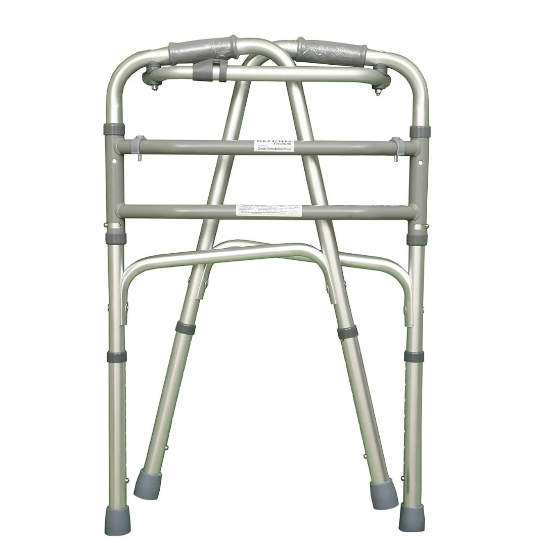 Adult Walker - Foldable Reciprocating & Height Adjustable Walker (Premium)