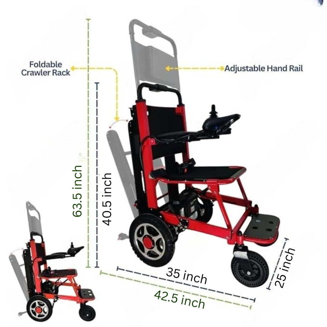 Stair Climbing Wheel Chair Electric With Joystick - Stair Case Climber