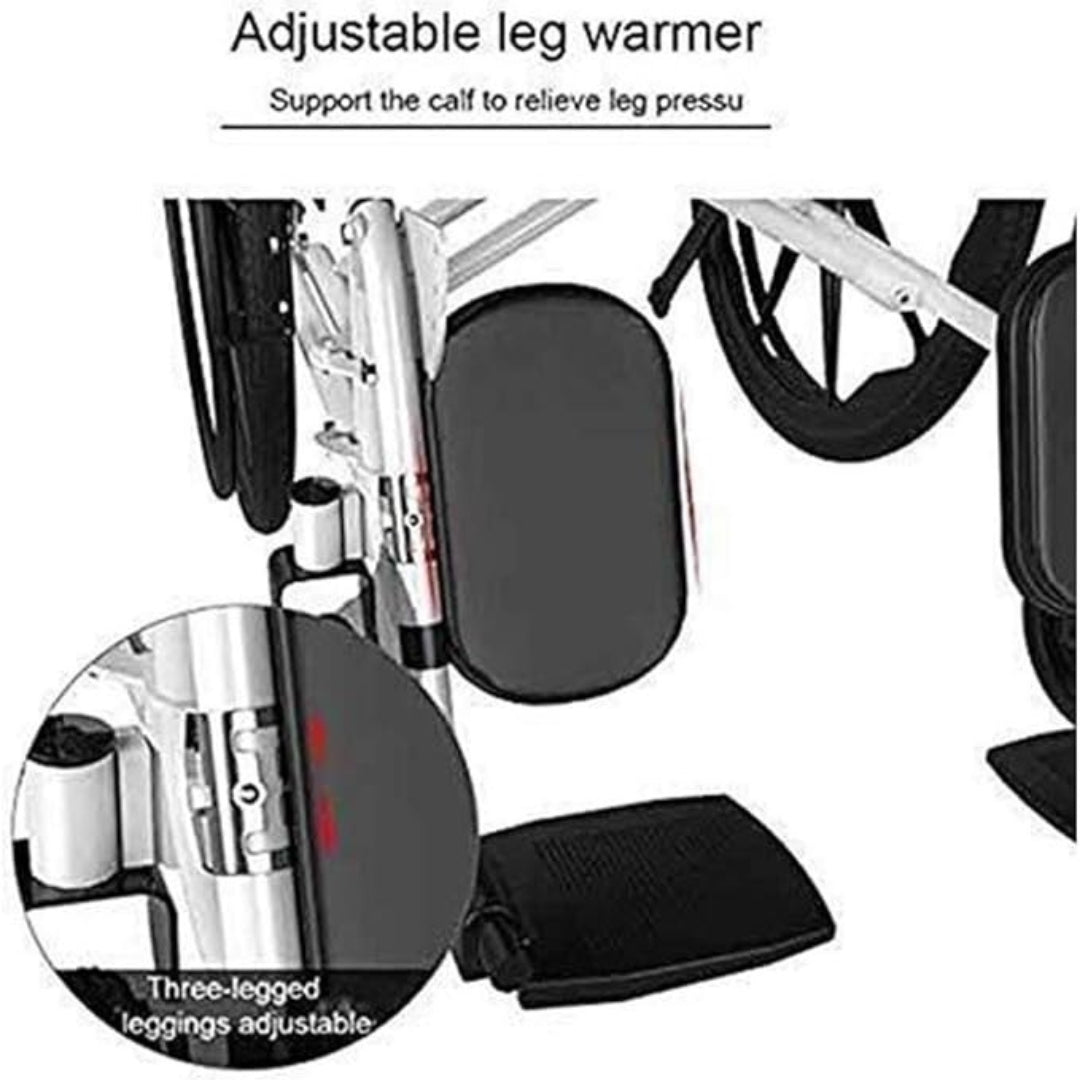 Recliner Wheelchair with U Cut Commode & Seat - Foldable