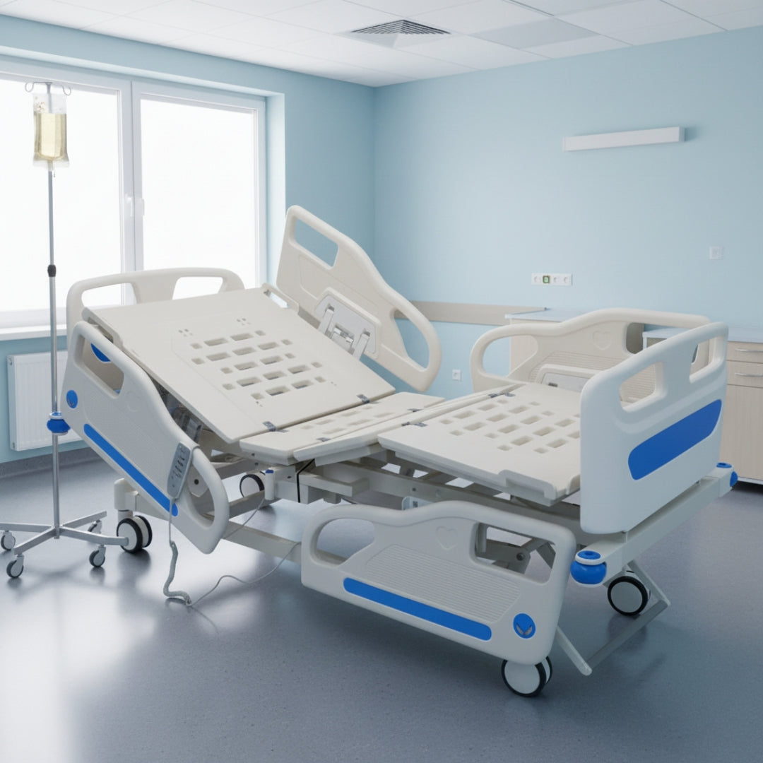 IMPORTED 5 FUNCTION ELECTRIC COT WITH ABS SIDE RAILS