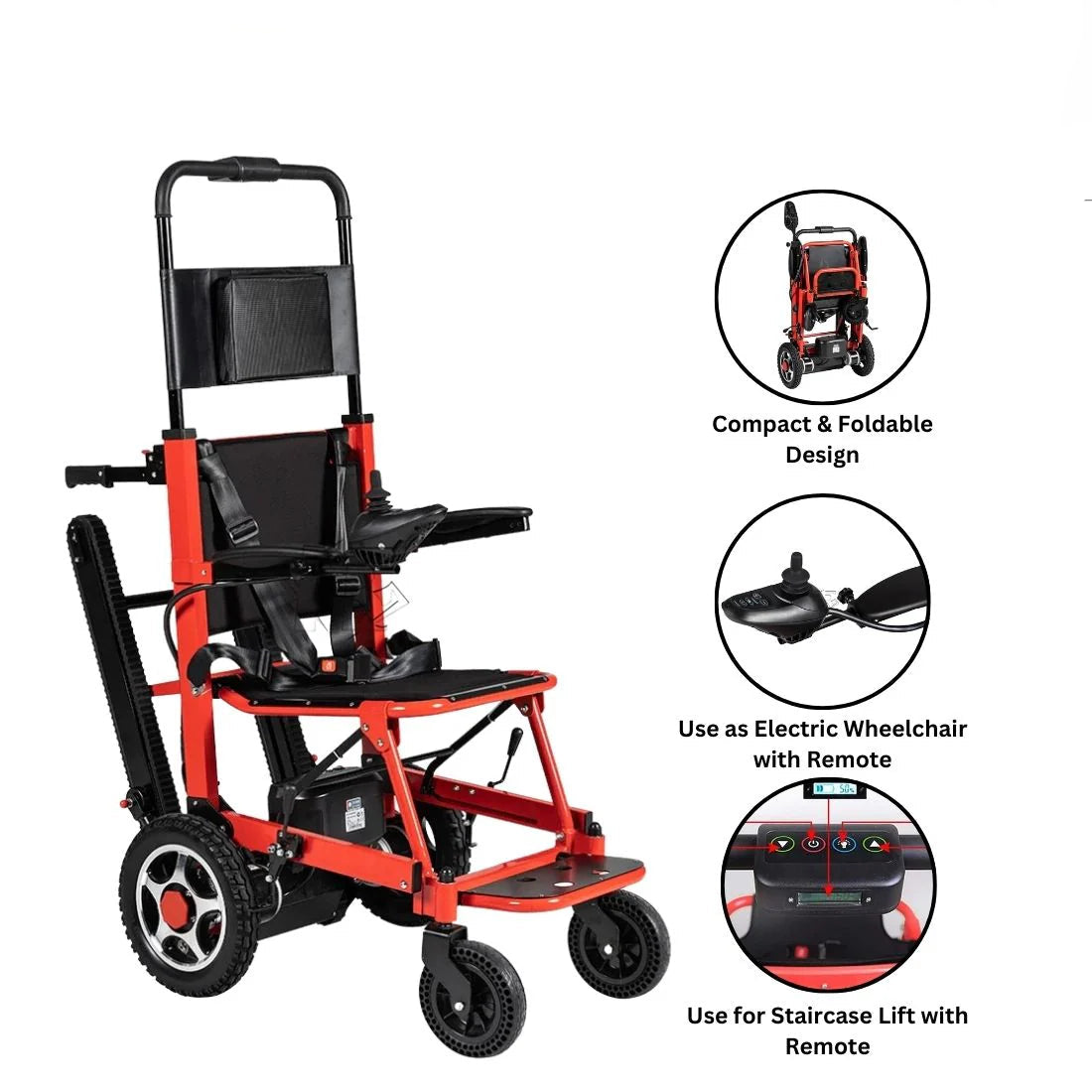 Stair Climbing Wheel Chair Electric With Joystick - Stair Case Climber