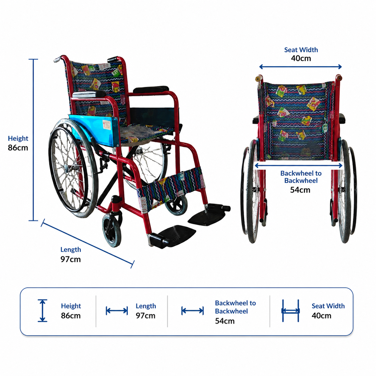 Foldable Wheelchair For Kids - Paediatric Wheelchair