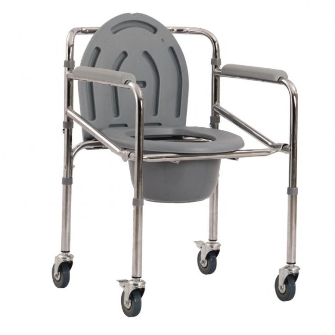 Commode Chair with Toilet Pot - Height Adjustable - AeonCare