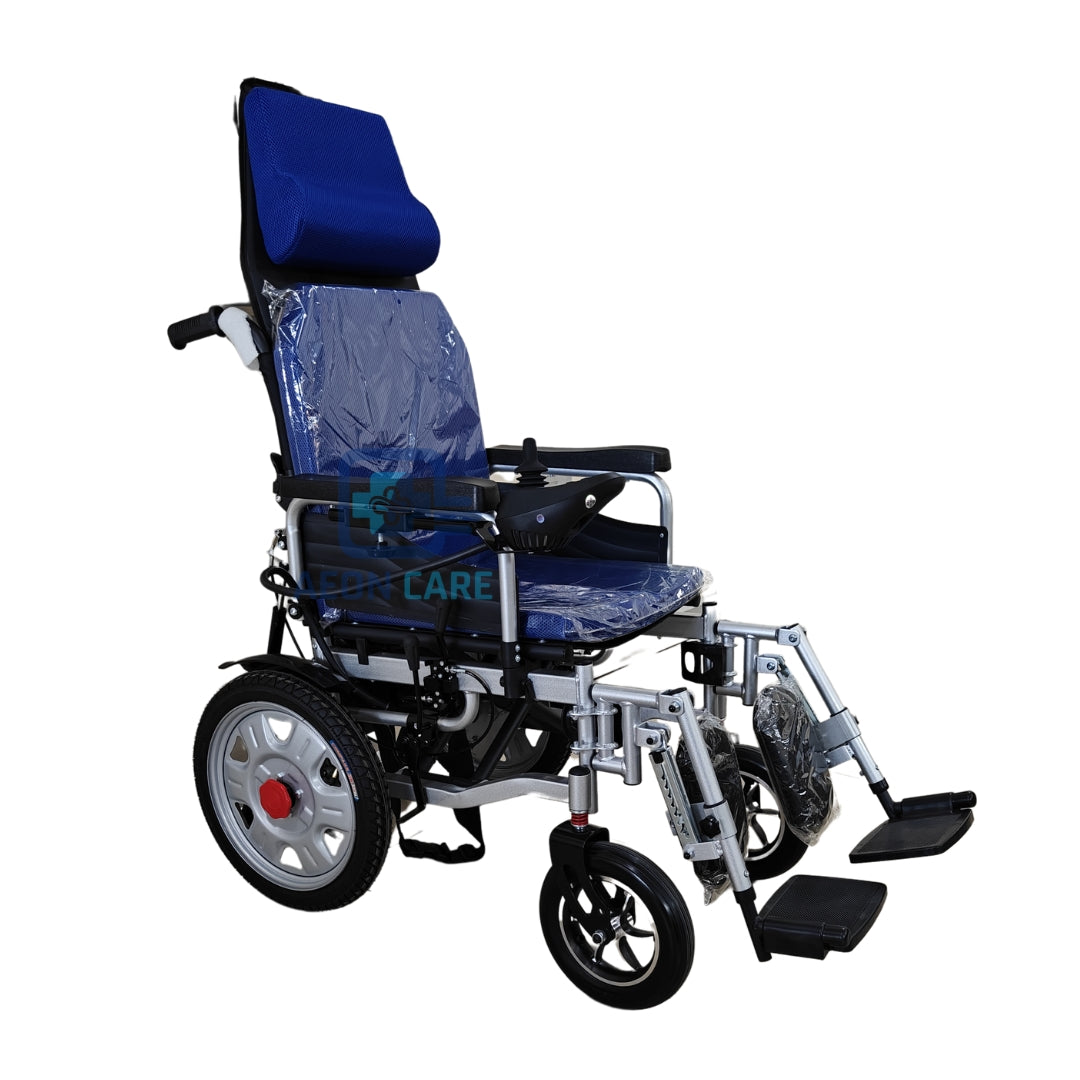 Electric Recliner Wheelchair - Foldable Reclinable Motorized Wheelchair