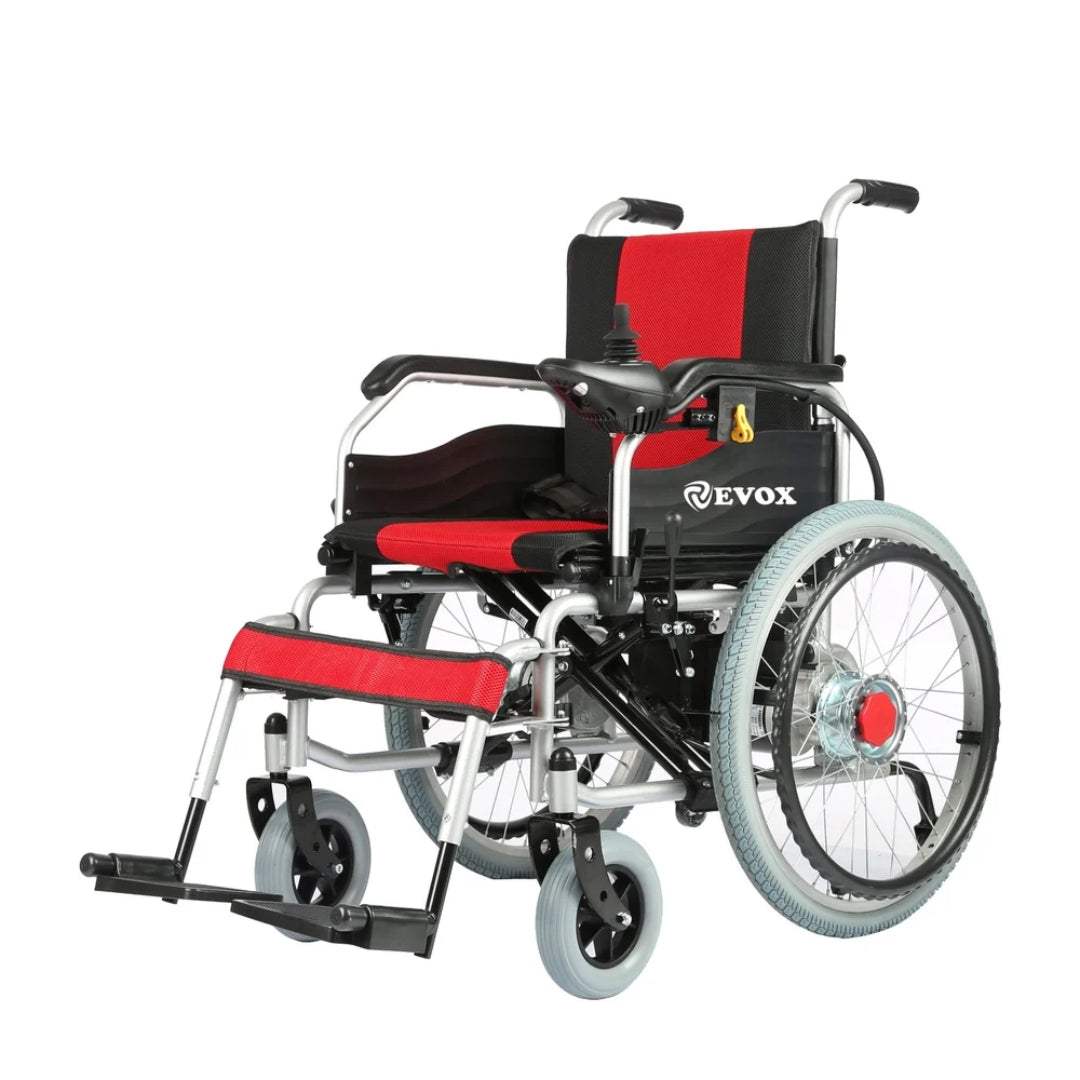 Electric Power Lightweight Wheelchair - Foldable with ElectroMagnetic Brakes