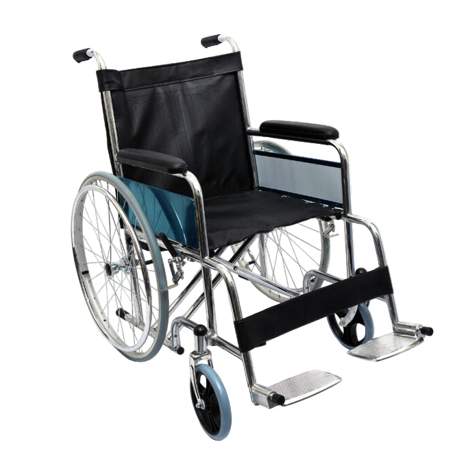 Foldable Heavy Duty Wheelchair with 120KG Weight Capacity