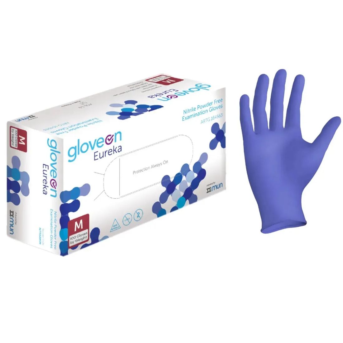 Nitrile Powdered Free Examination Gloves - Pack of 100 Nos