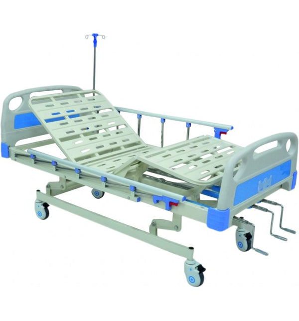 3-Function Manual Hospital Cot for Rent in Chennai — AeonCare