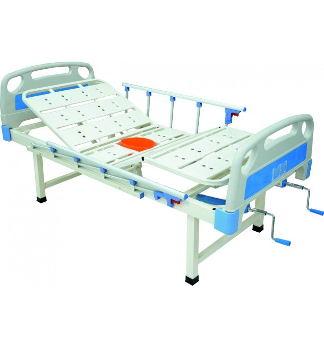 Hospital Bed For Home - Double Fowler Cot With Commode/Toilet Pot