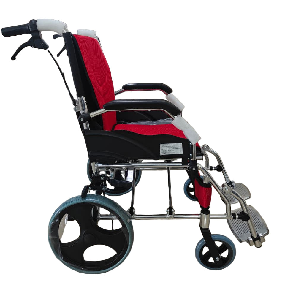 Foldable Lightweight Aluminum Wheelchair - Travel Wheelchair