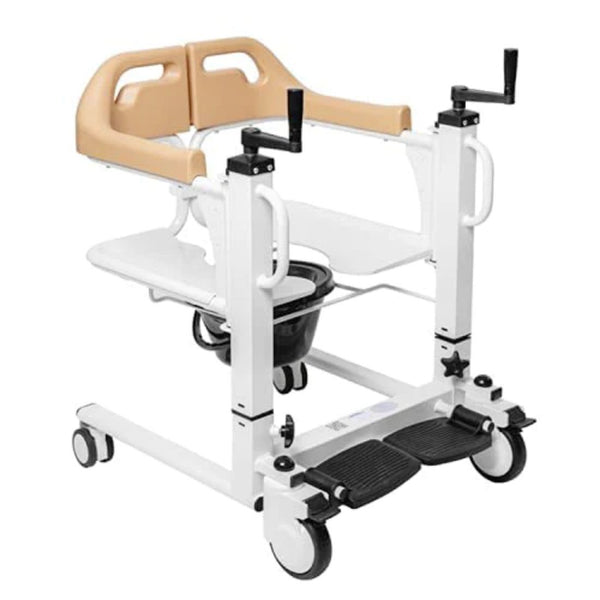 Patient Lift Transfer Wheelchair - Multipurpose Manual Transfer Wheelchair