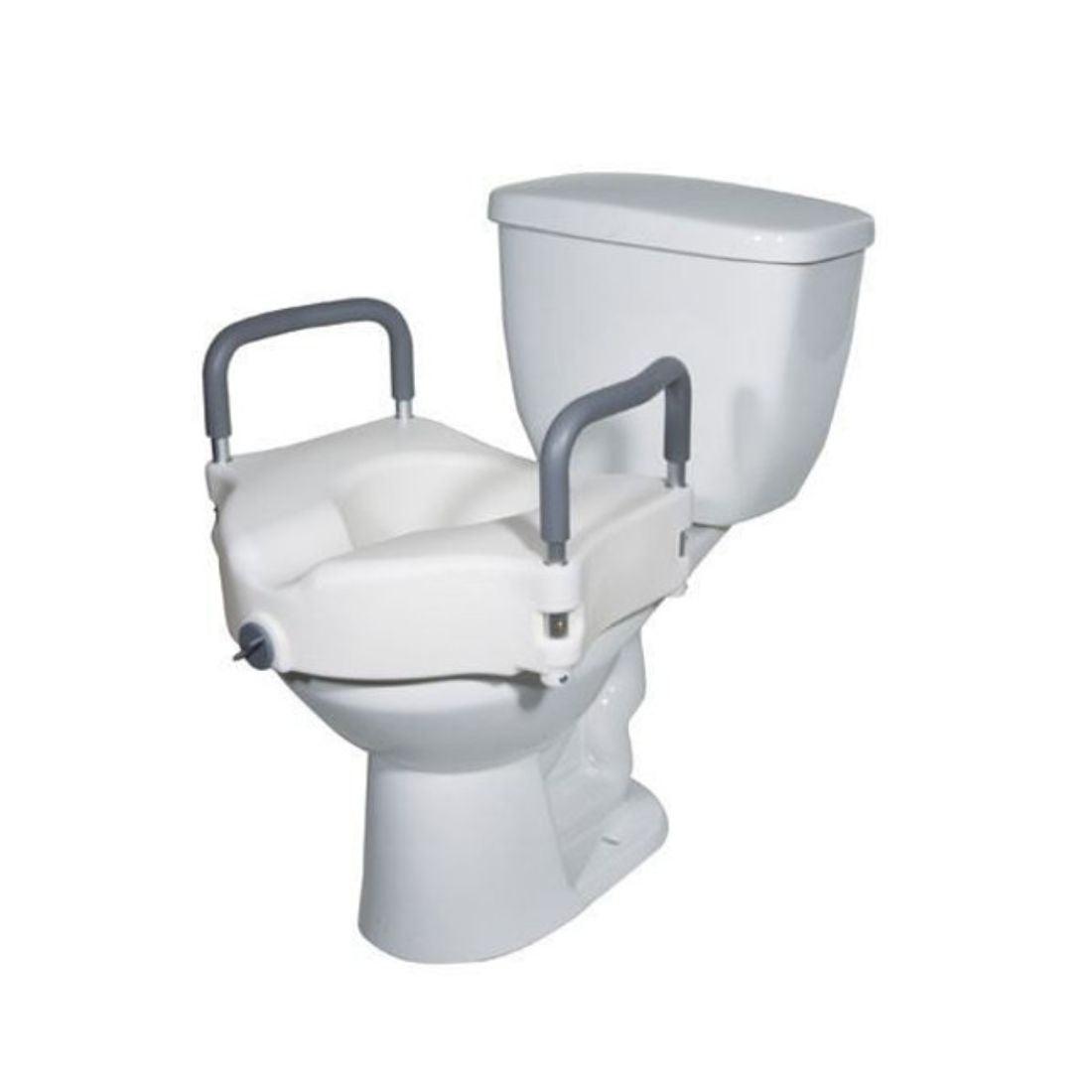 Toilet Riser with Handles - Commode Elevated/Raiser Seat - AeonCare