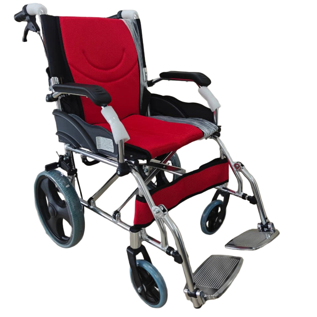 Foldable Lightweight Aluminum Wheelchair - Travel Wheelchair