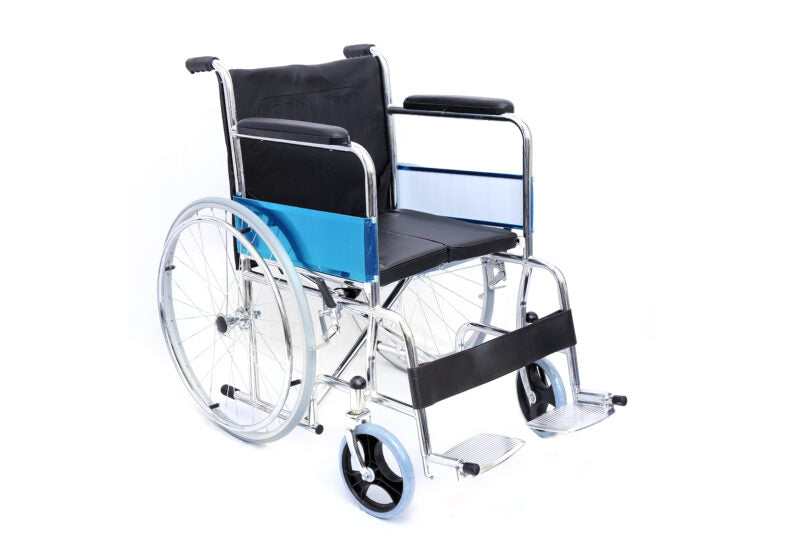 Foldable Wheelchair with Cushion Seat