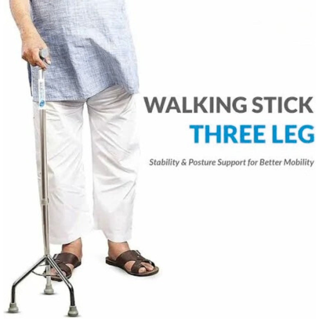 Walking Stick 3 Leg - Height Adjustable