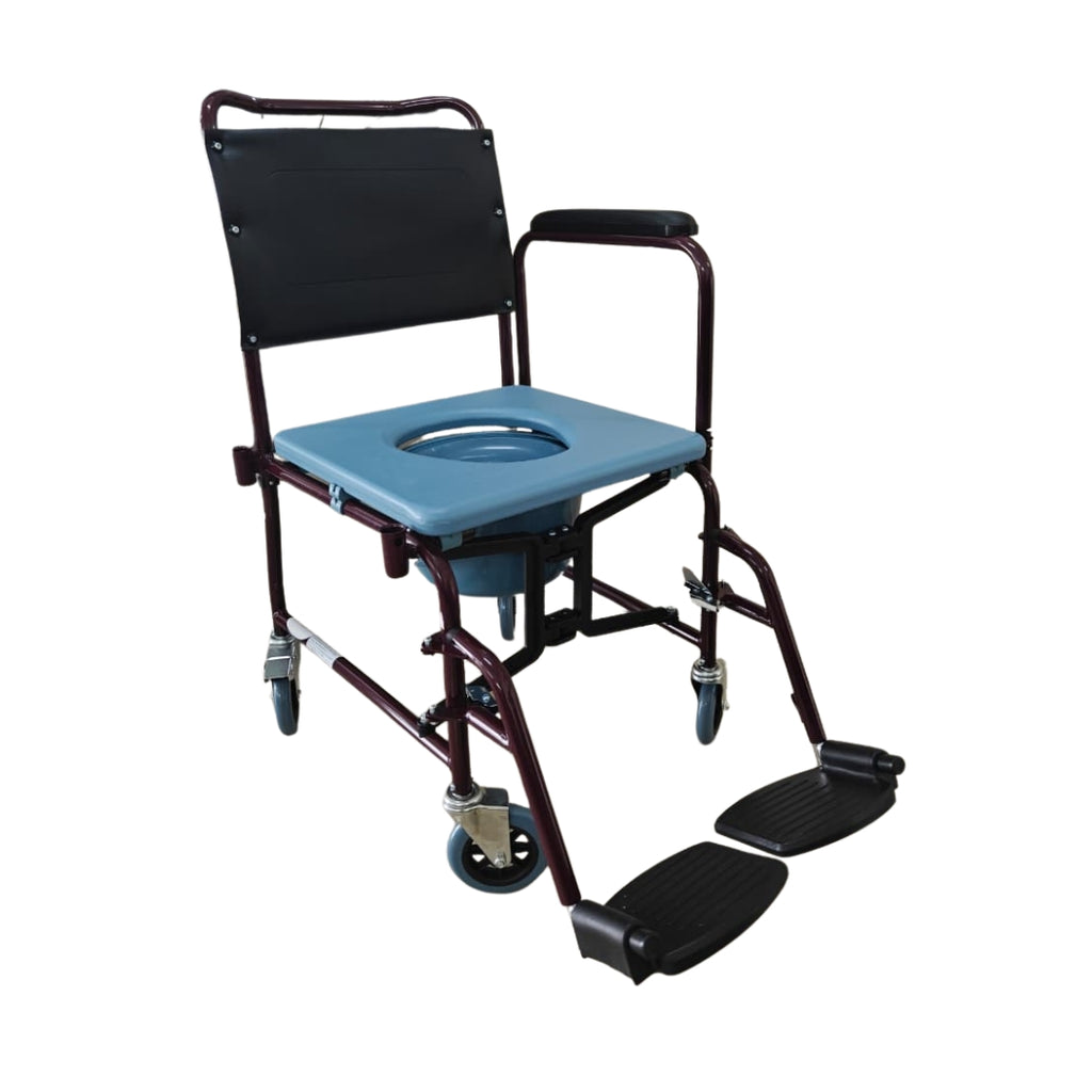 Commode Chair Round Buy Foldable Commode Chair With Wheels at Best Price