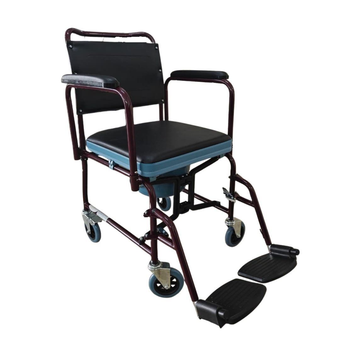 Foldable Commode Chair With Wheels