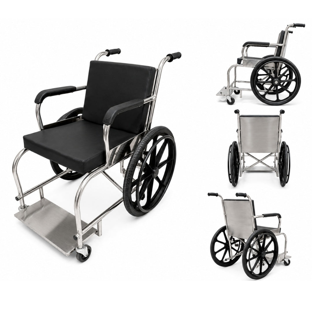 Stainless Steel Manual Wheelchair