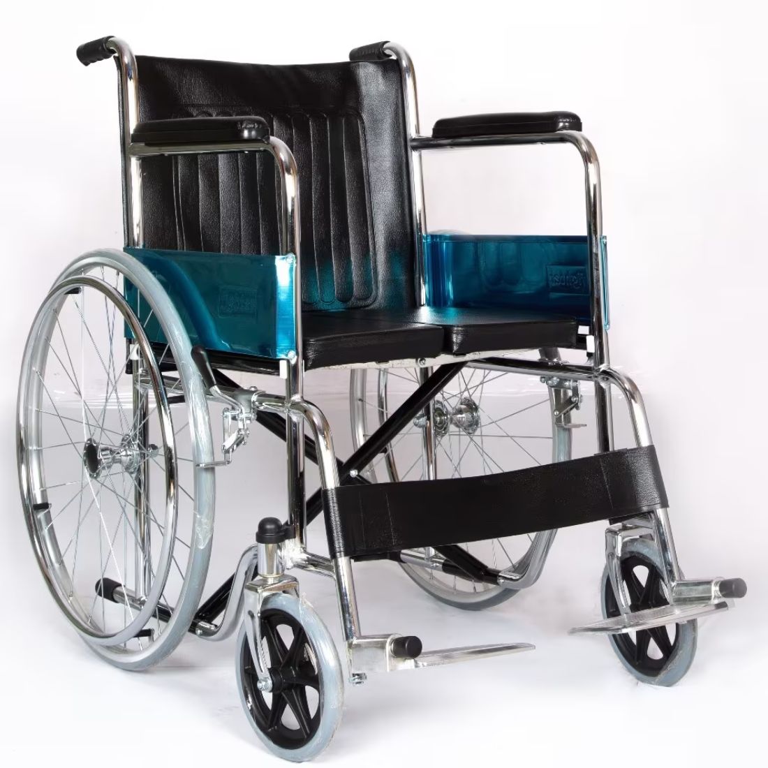 Foldable Wheelchair with Cushion Seat