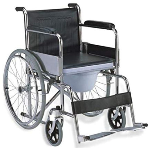 Commode Wheelchair | Potty Wheelchair | Foldable Commode Wheelchair