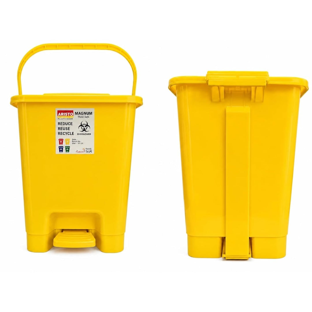 ARISTO Plastic Pedal Dustbin With Handle 20 ltr