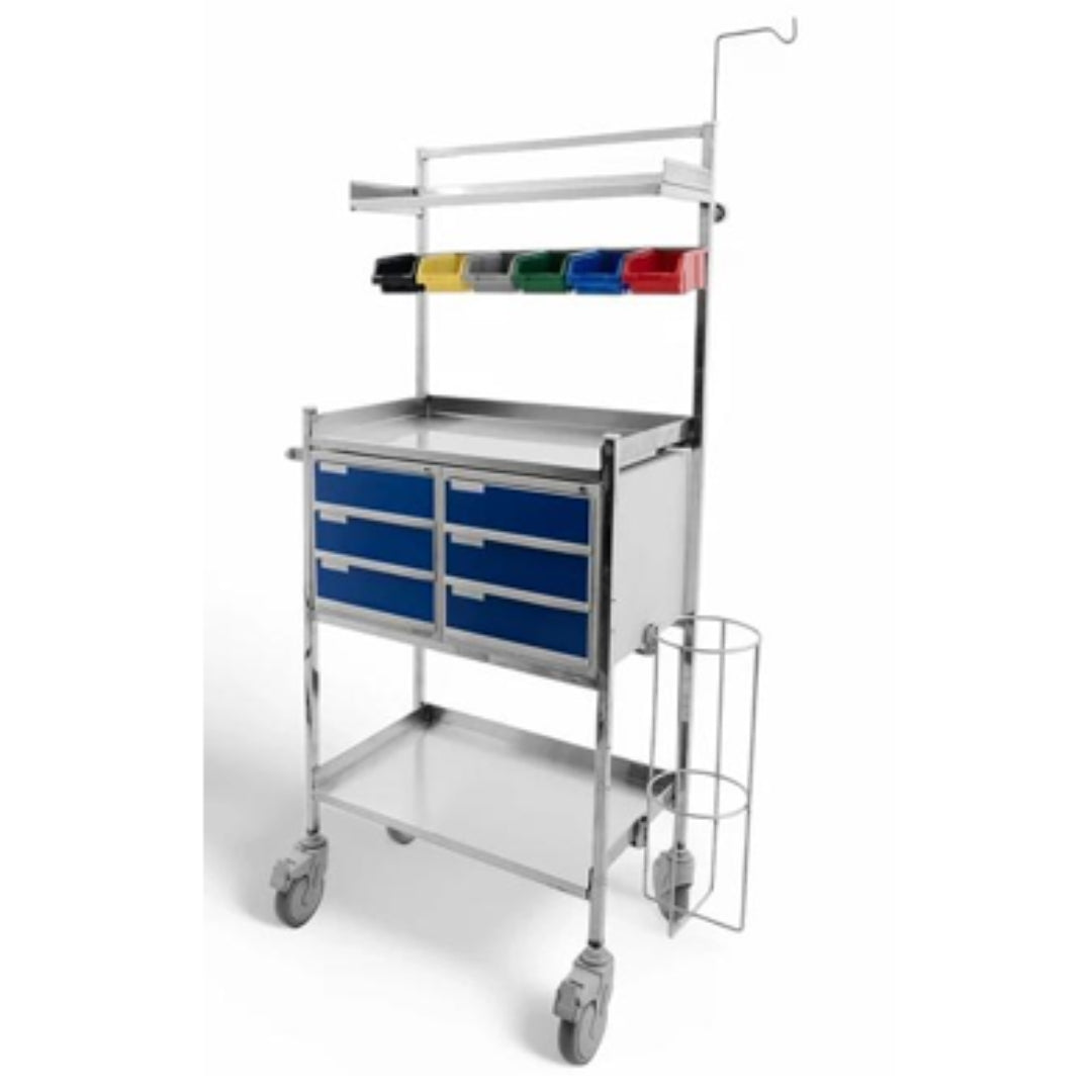 Stainless Steel Crash Cart for Hospitals and Clinics