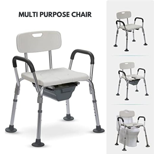 Bath Chair | Commode Chair - Multi Purpose Commode Chair