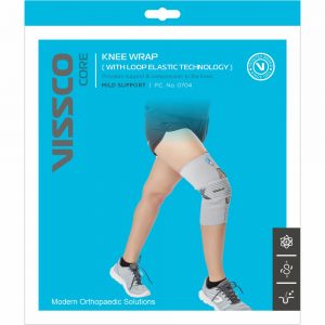 Vissco Knee Wrap With Loop Elastic Technology