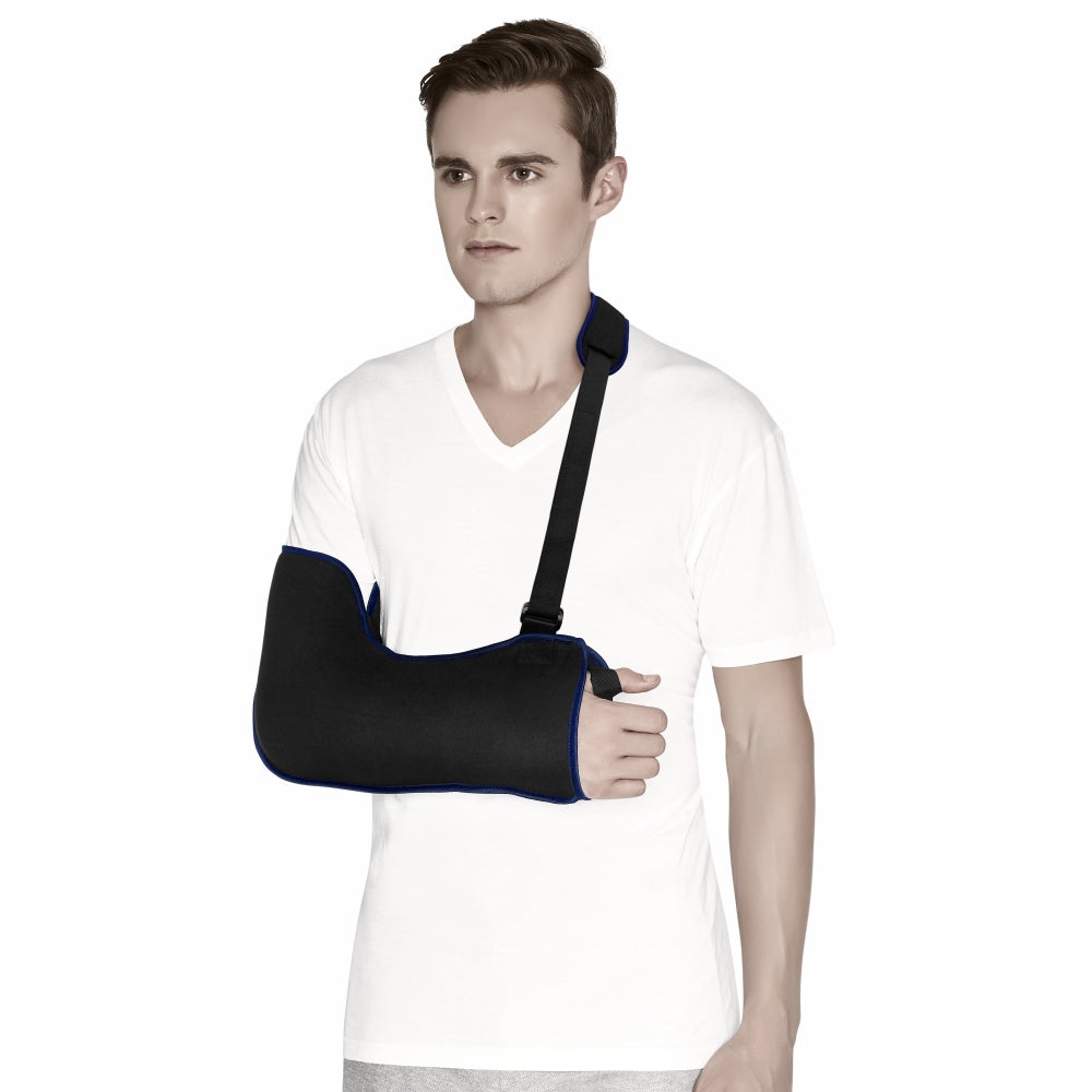 Vissco Tropical Arm Sling prevents you from moving your arm too much as you heal after an injury.