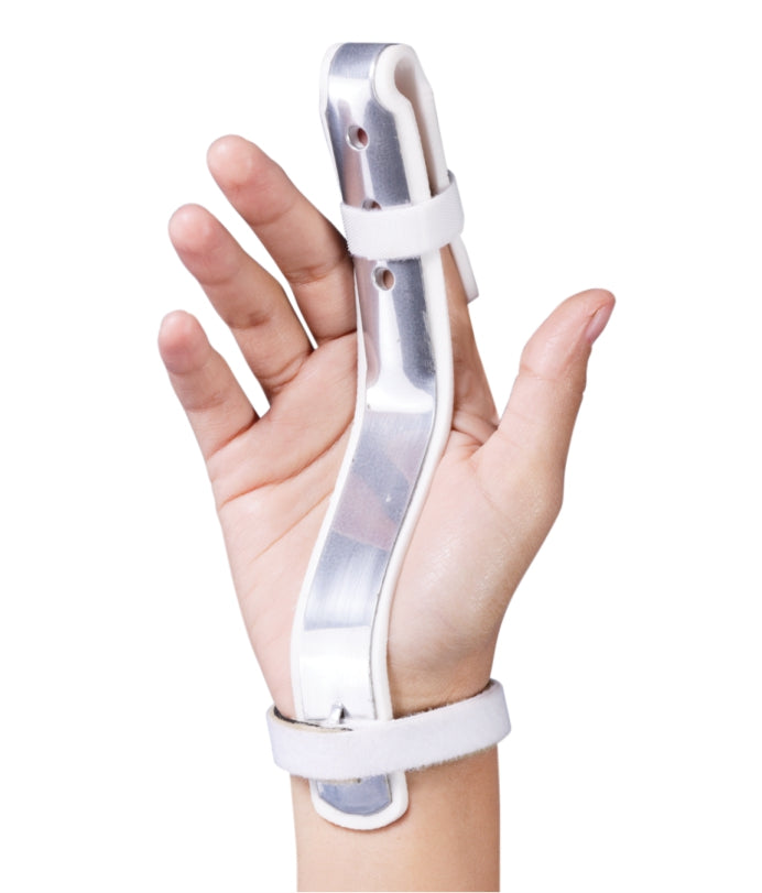 Tynor Finger Extension Splint which is designed to immobilize and protect a finger with metacarpal injury, fracture, or after the surgery while it recuperates. Buy it for best price in India 