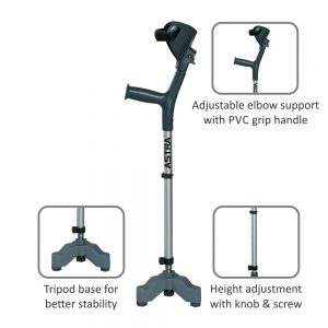 Vissco Astra max elbow crutch - Tripod base