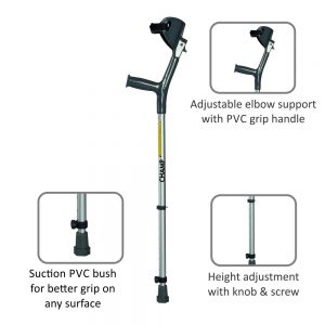 Vissco champ max elbow crutch