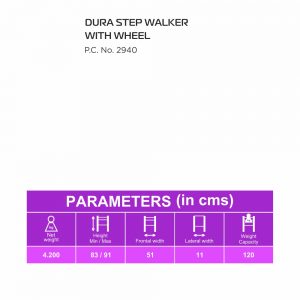 Dura Step Walker (Aluminium) with Wheel